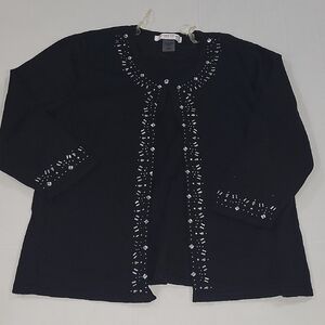 Allison Daley Black Petite Cardigan